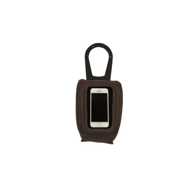 Indian Genuine Leather Tank Pouch - Black